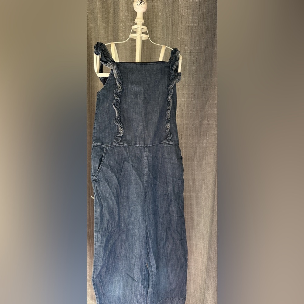 Girls gap denim jumpsuit